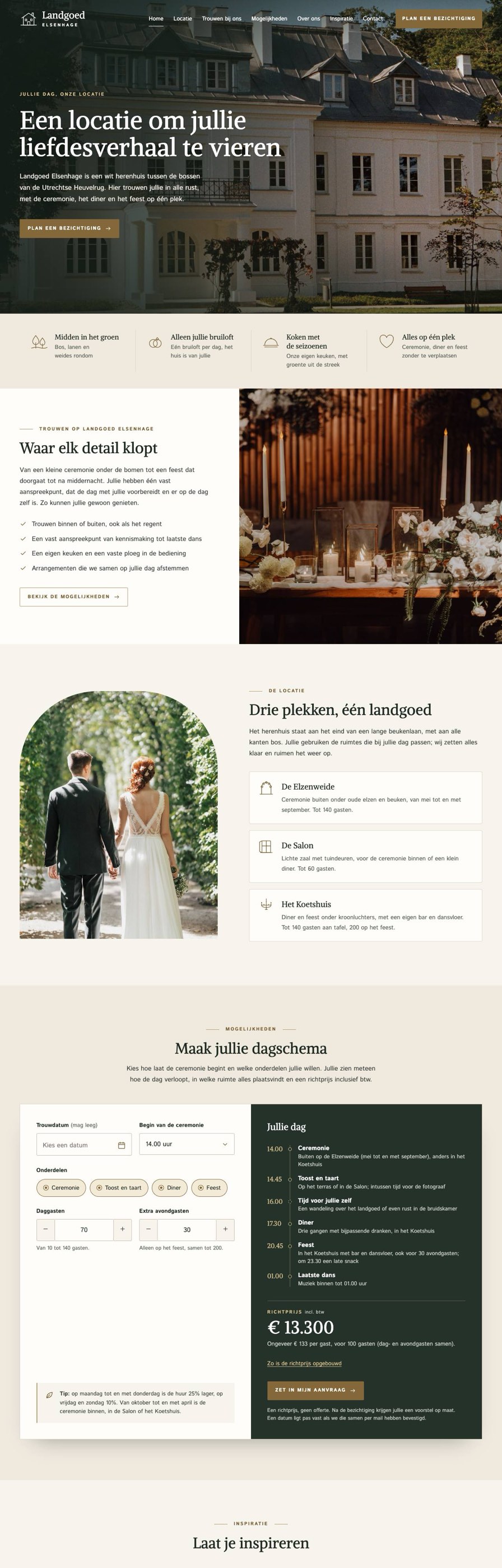 Homepage van Landgoed Elsenhage