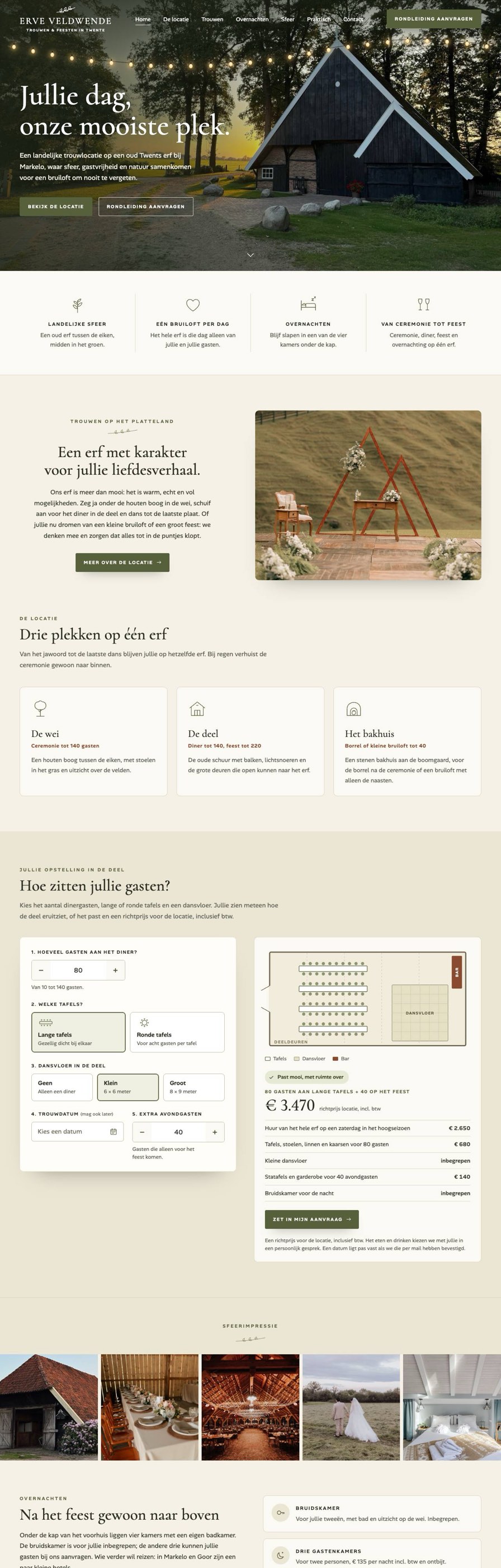 Homepage van Erve Veldwende