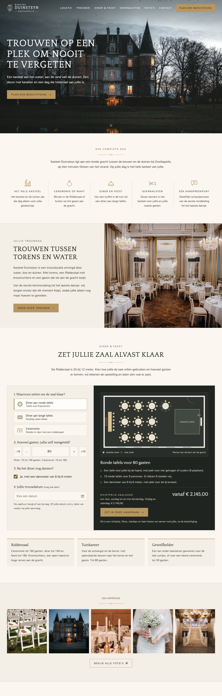 Homepage van Kasteel Duinsteyn